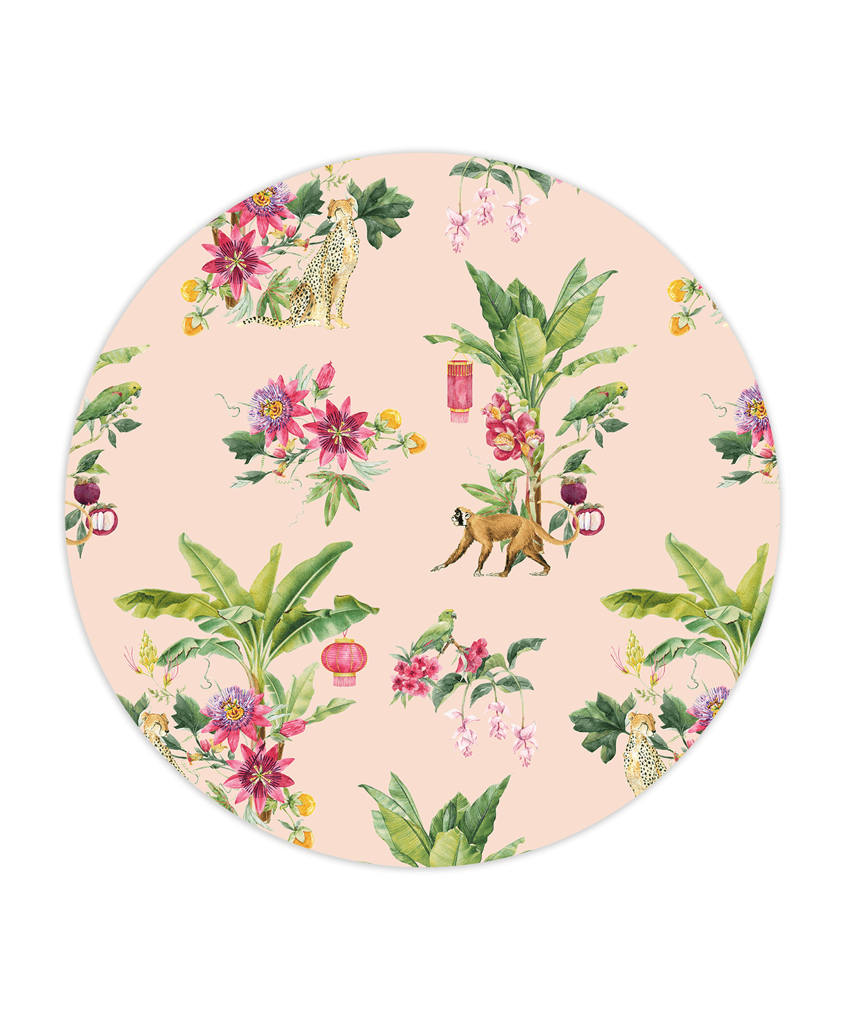 Blumenfest Rosa Tapete