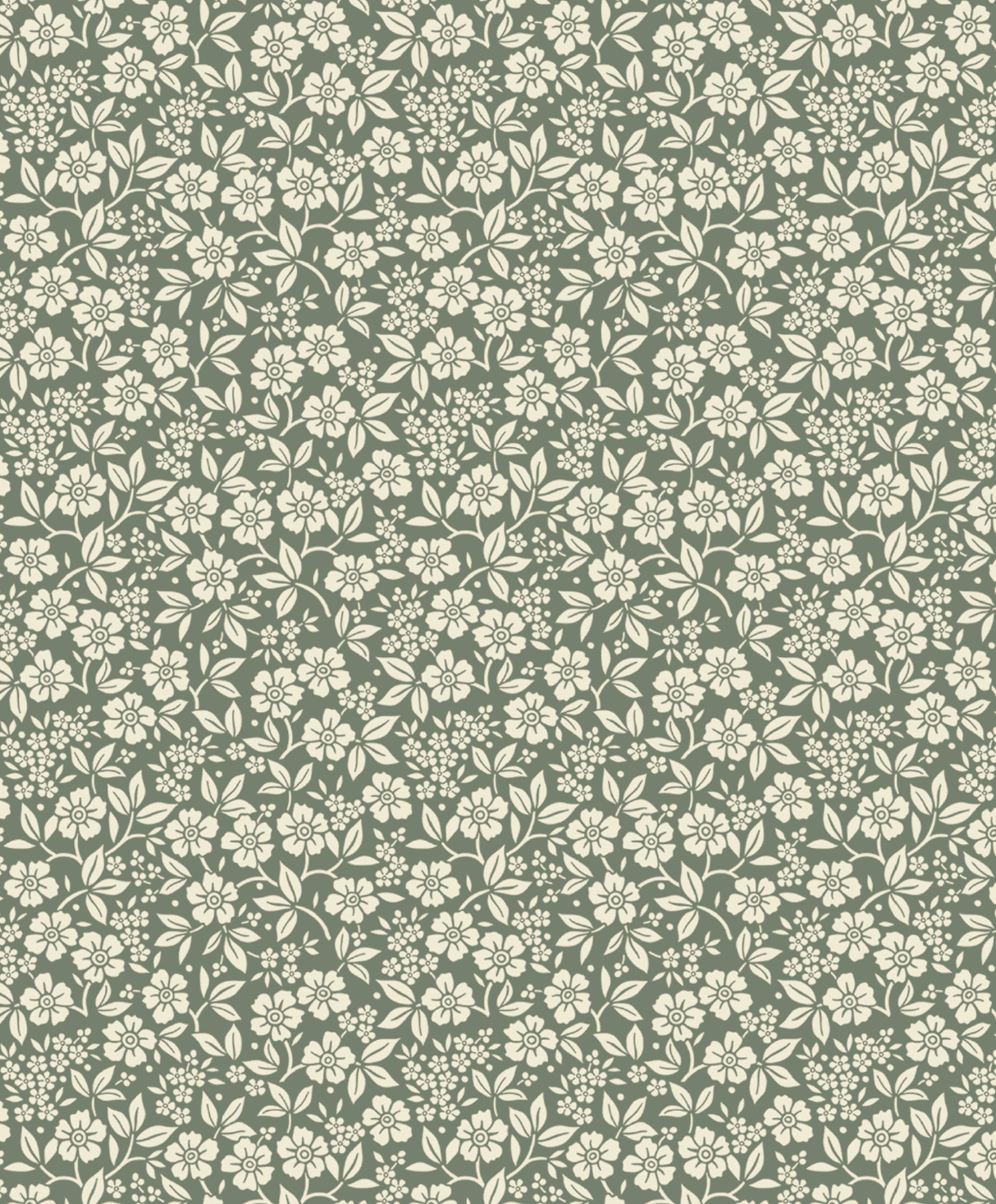 Creative Lab Amsterdam behang Flower Shower Green wallpaper detail