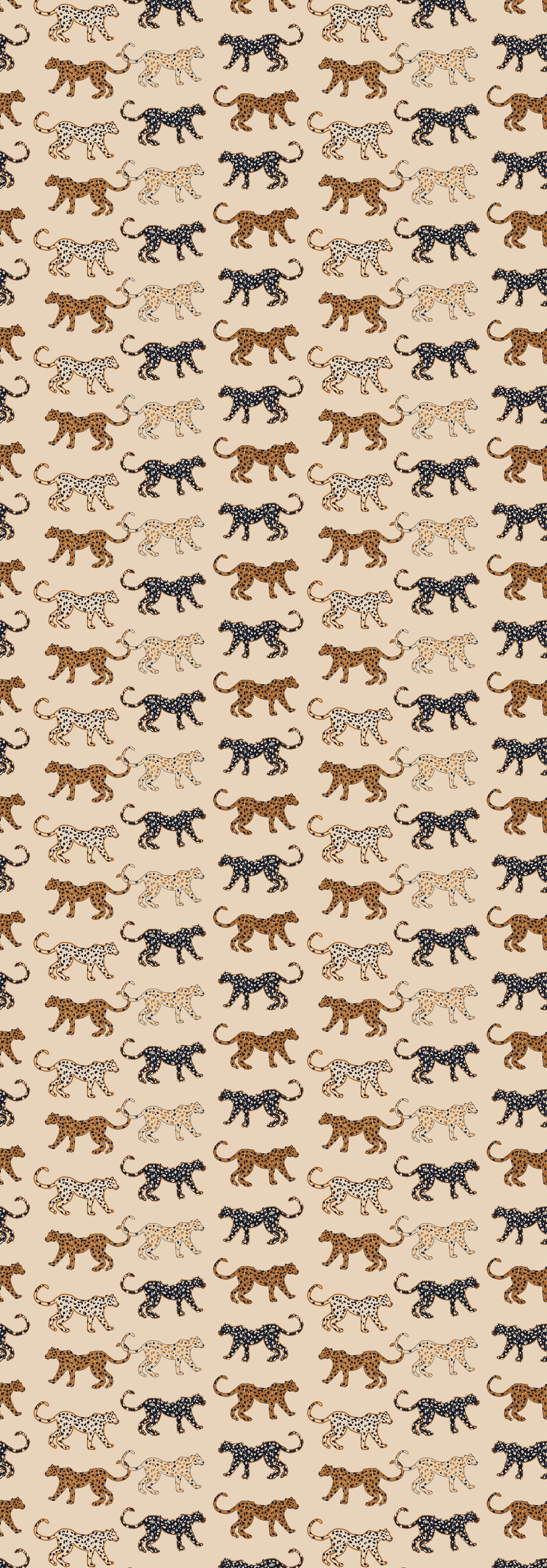 Creative Lab Amsterdam behang Funky Leopards Dark Wallpaper