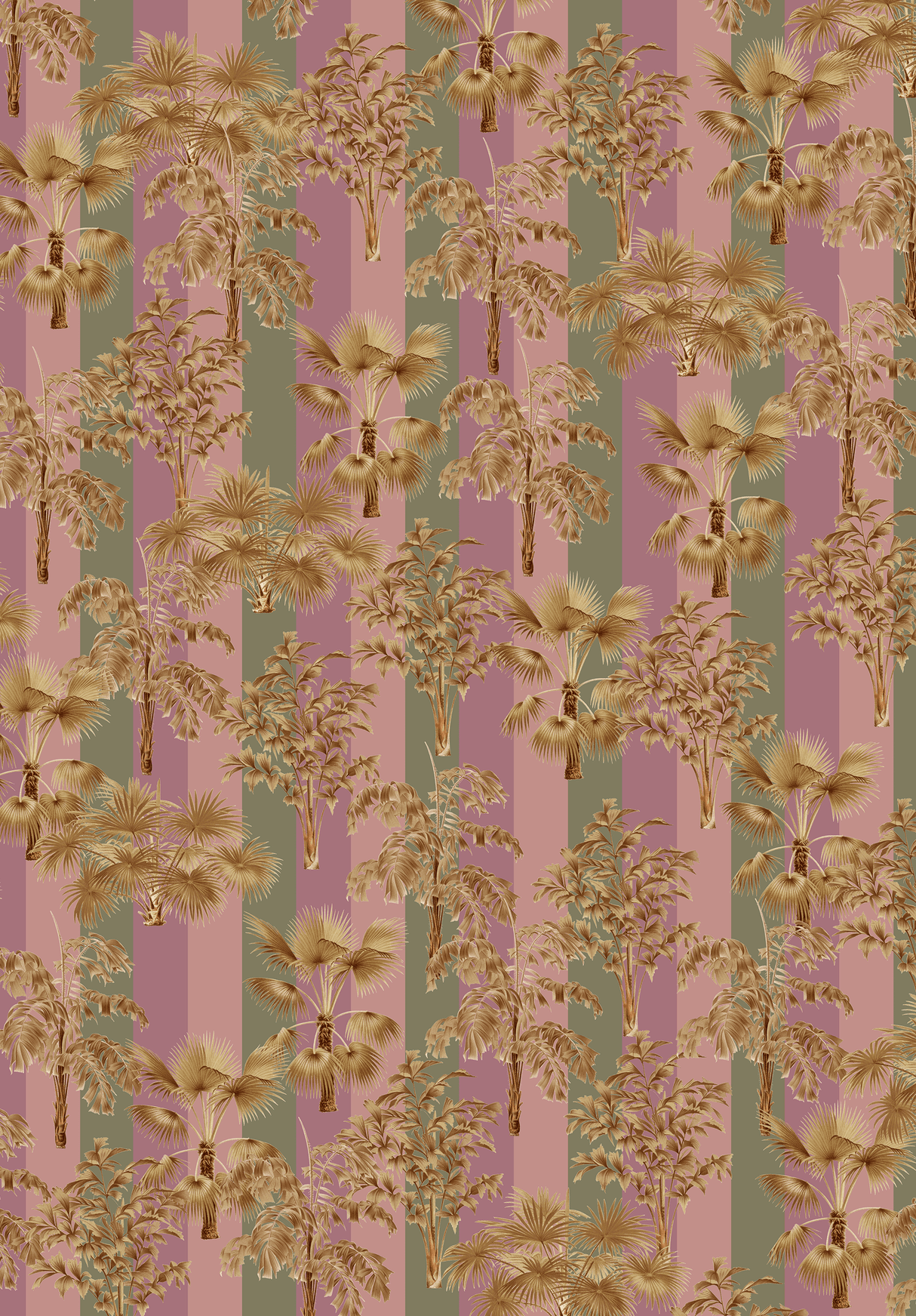 Creative Lab Amsterdam behang Golden Palms wallpaper