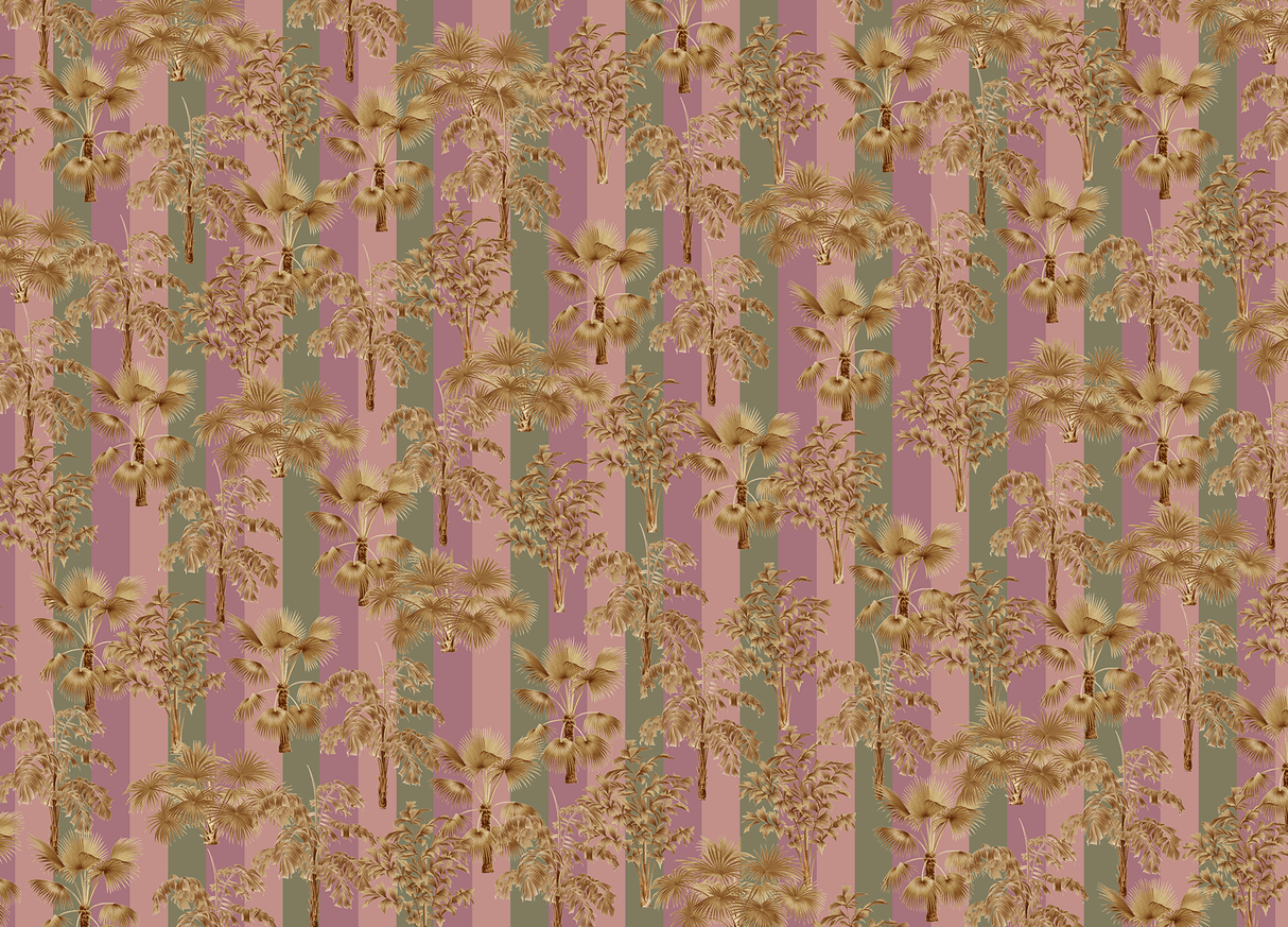 Creative Lab Amsterdam behang Golden Palms wallpaper