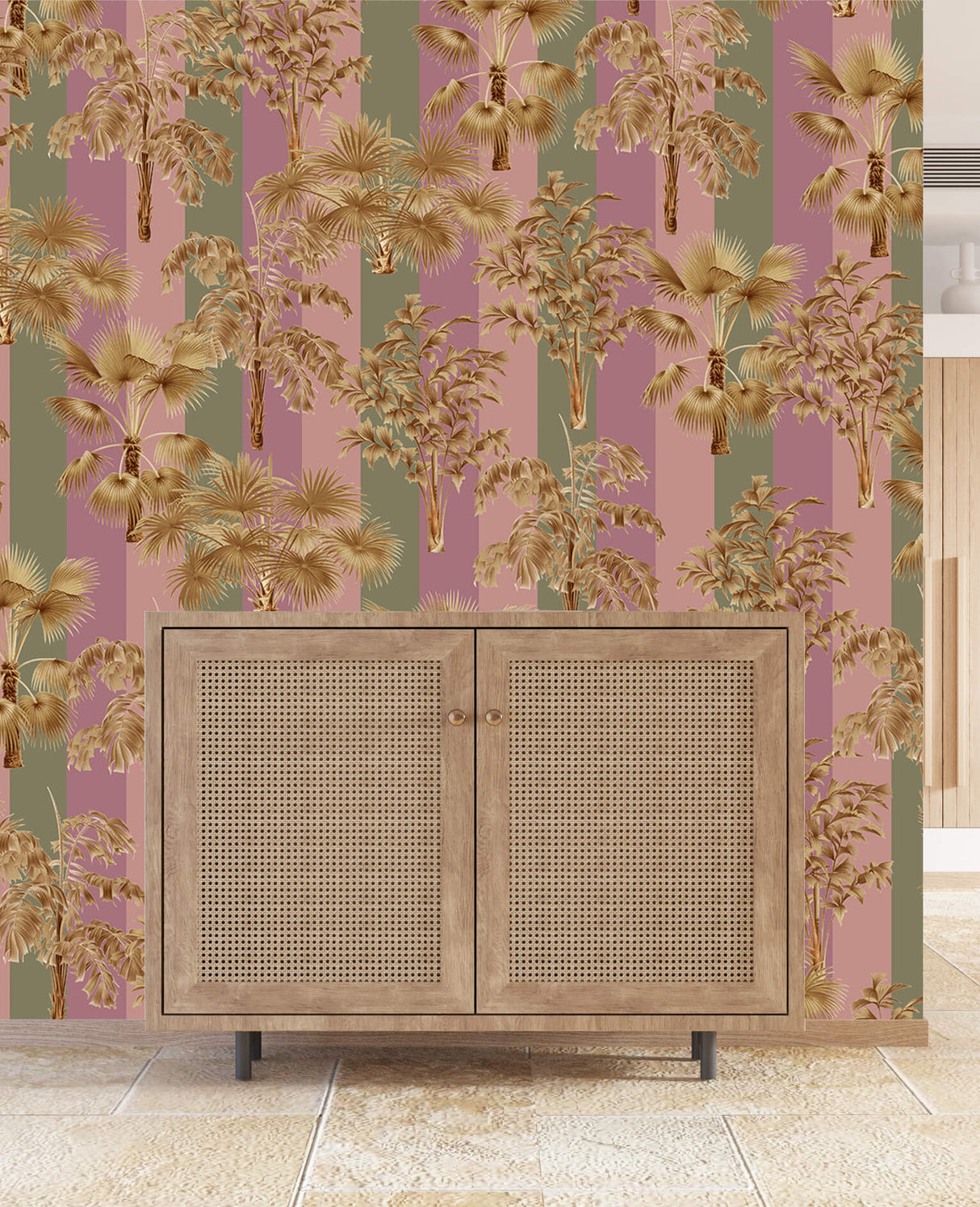 Creative Lab Amsterdam behang Golden Palms wallpaper