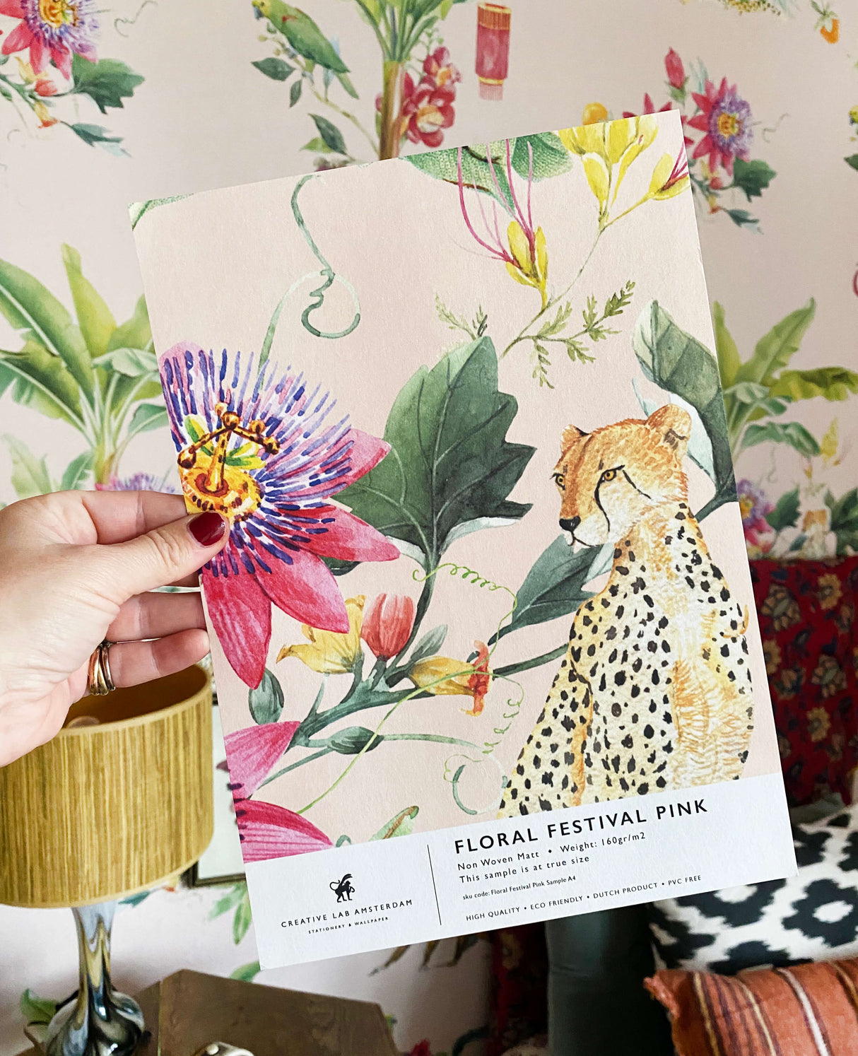 Blumenfest Rosa Tapete