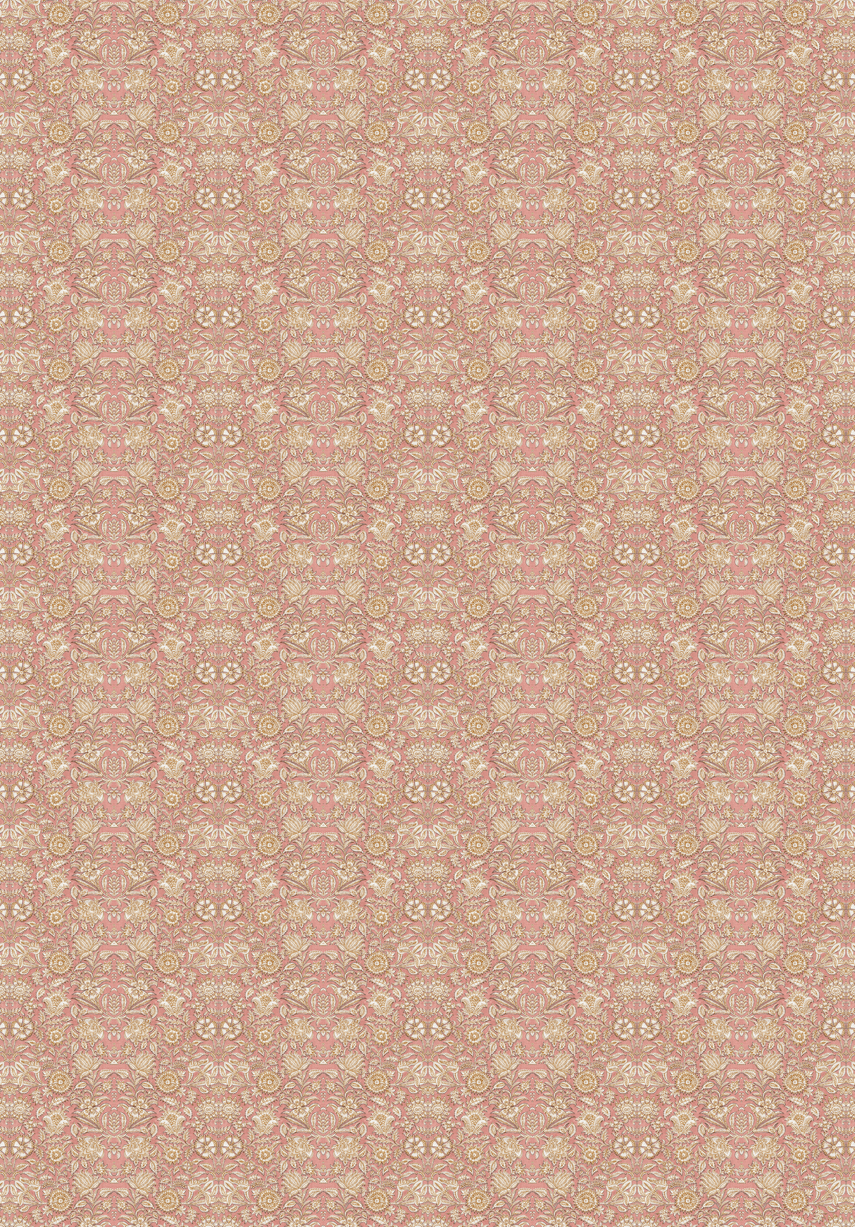 Creative Lab Amsterdam behang Indian Flower Pink wallpaper