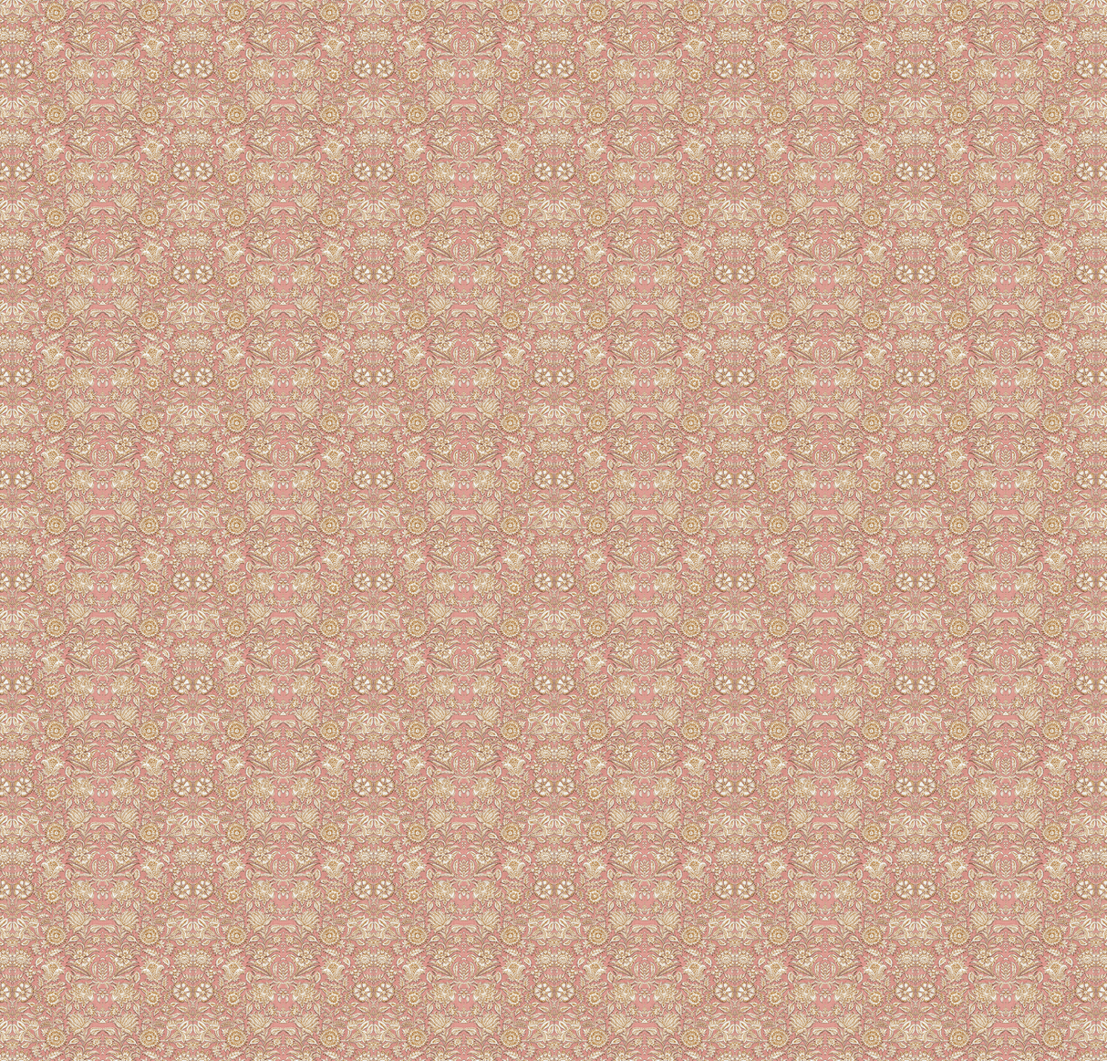 Creative Lab Amsterdam behang Indian Flower Pink wallpaper