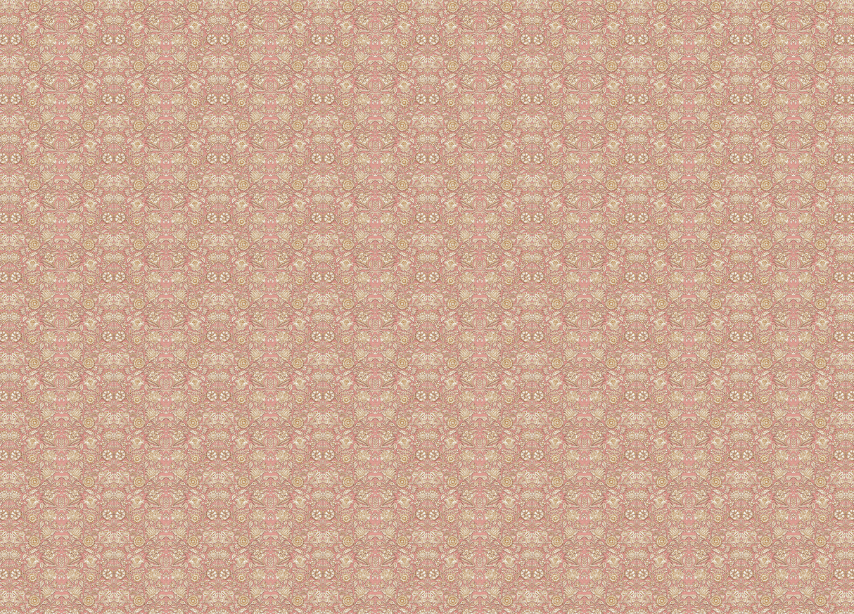 Creative Lab Amsterdam behang Indian Flower Pink wallpaper