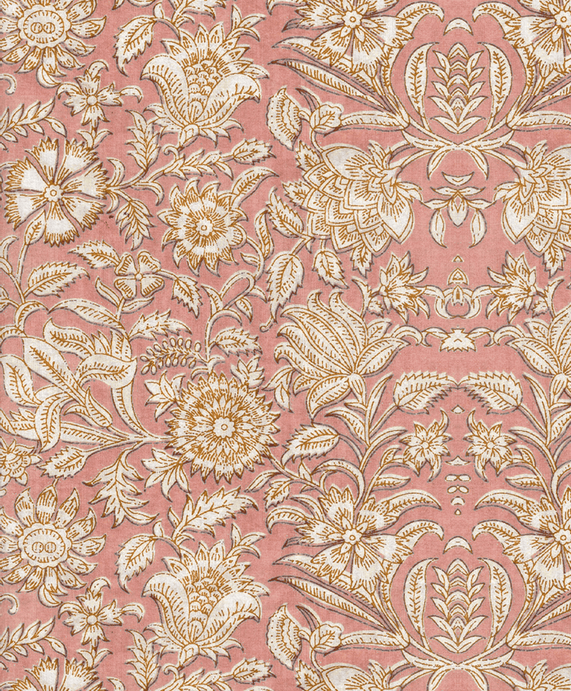Creative Lab Amsterdam behang Indian Flower Pink wallpaper detail