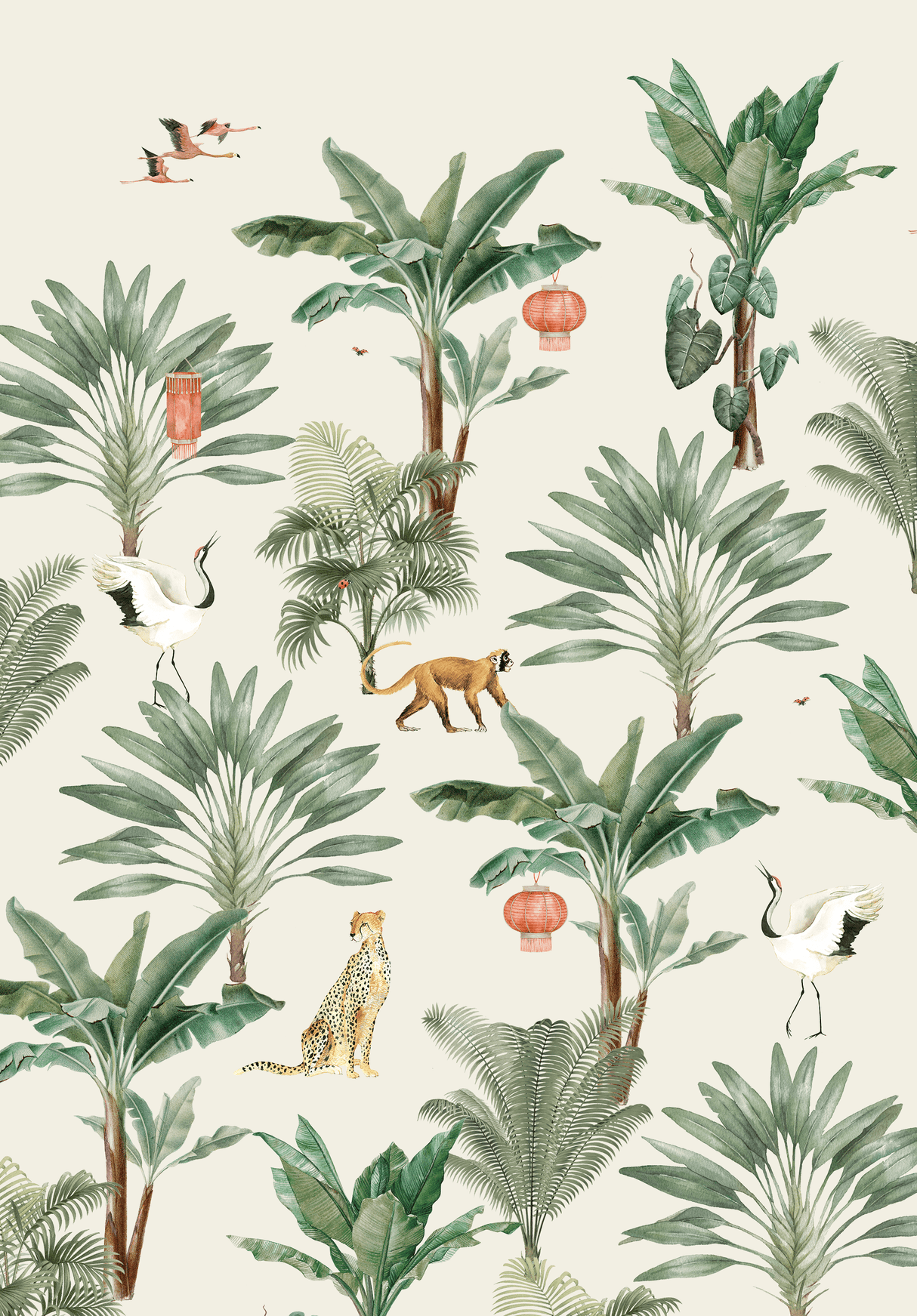 Creative Lab Amsterdam behang Lovely Jungle wallpaper