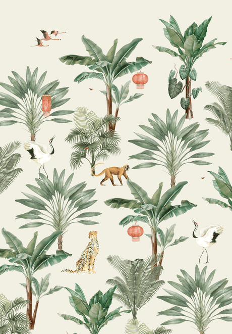 Creative Lab Amsterdam behang Lovely Jungle wallpaper