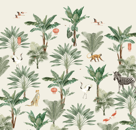 Creative Lab Amsterdam behang Lovely Jungle wallpaper