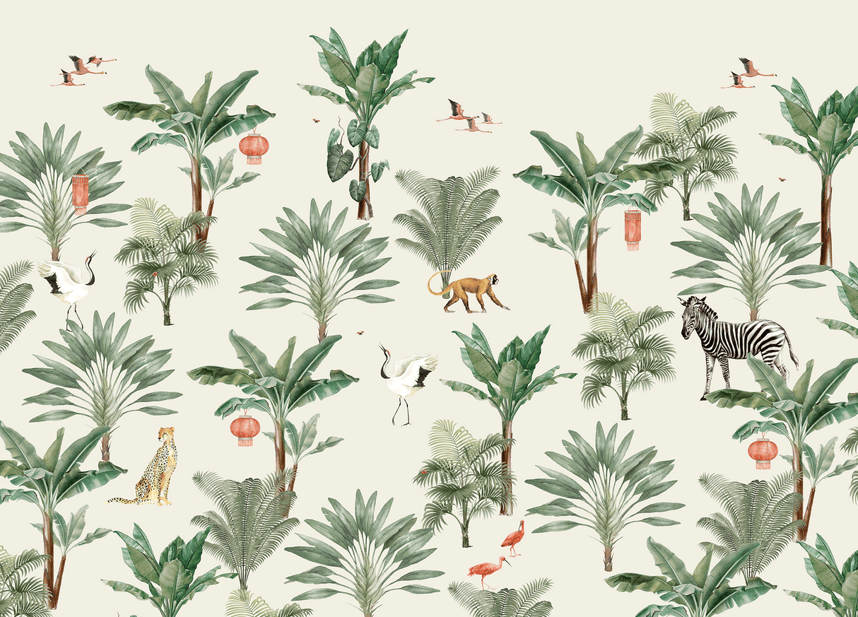 Creative Lab Amsterdam behang Lovely Jungle wallpaper