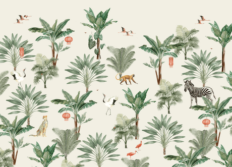 Creative Lab Amsterdam behang Lovely Jungle wallpaper