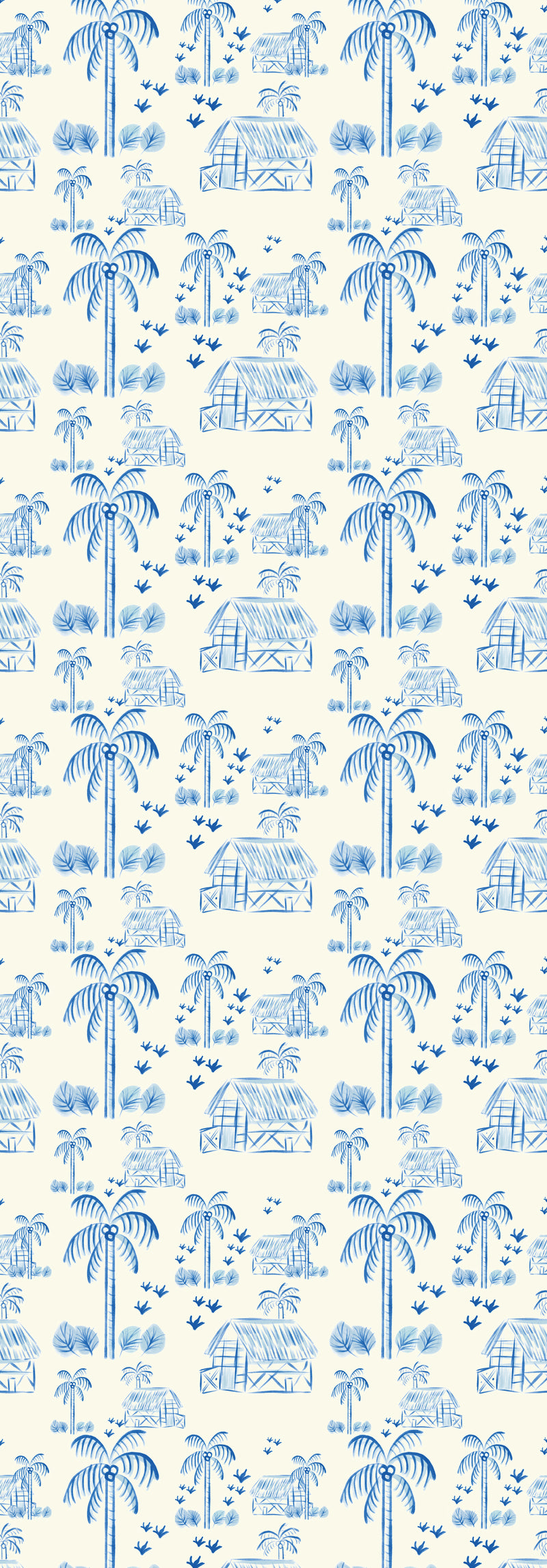 Creative Lab Amsterdam behang Maui Beach Blue Wallpaper