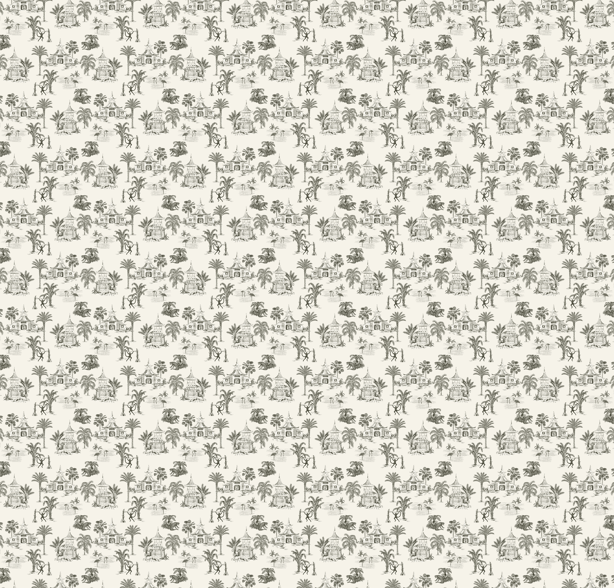 Creative Lab Amsterdam behang Oriental Teahouse Offwhite wallpaper