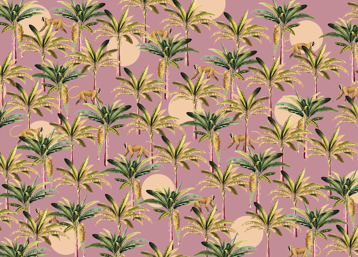 Creative Lab Amsterdam behang Purple Bananas wallpaper