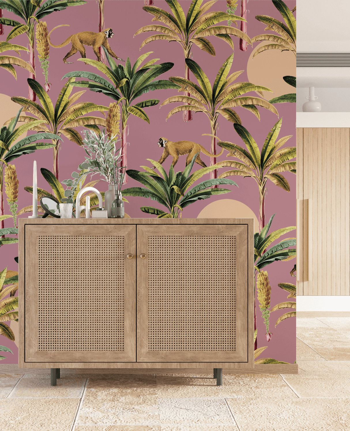 Creative Lab Amsterdam behang Purple Bananas wallpaper