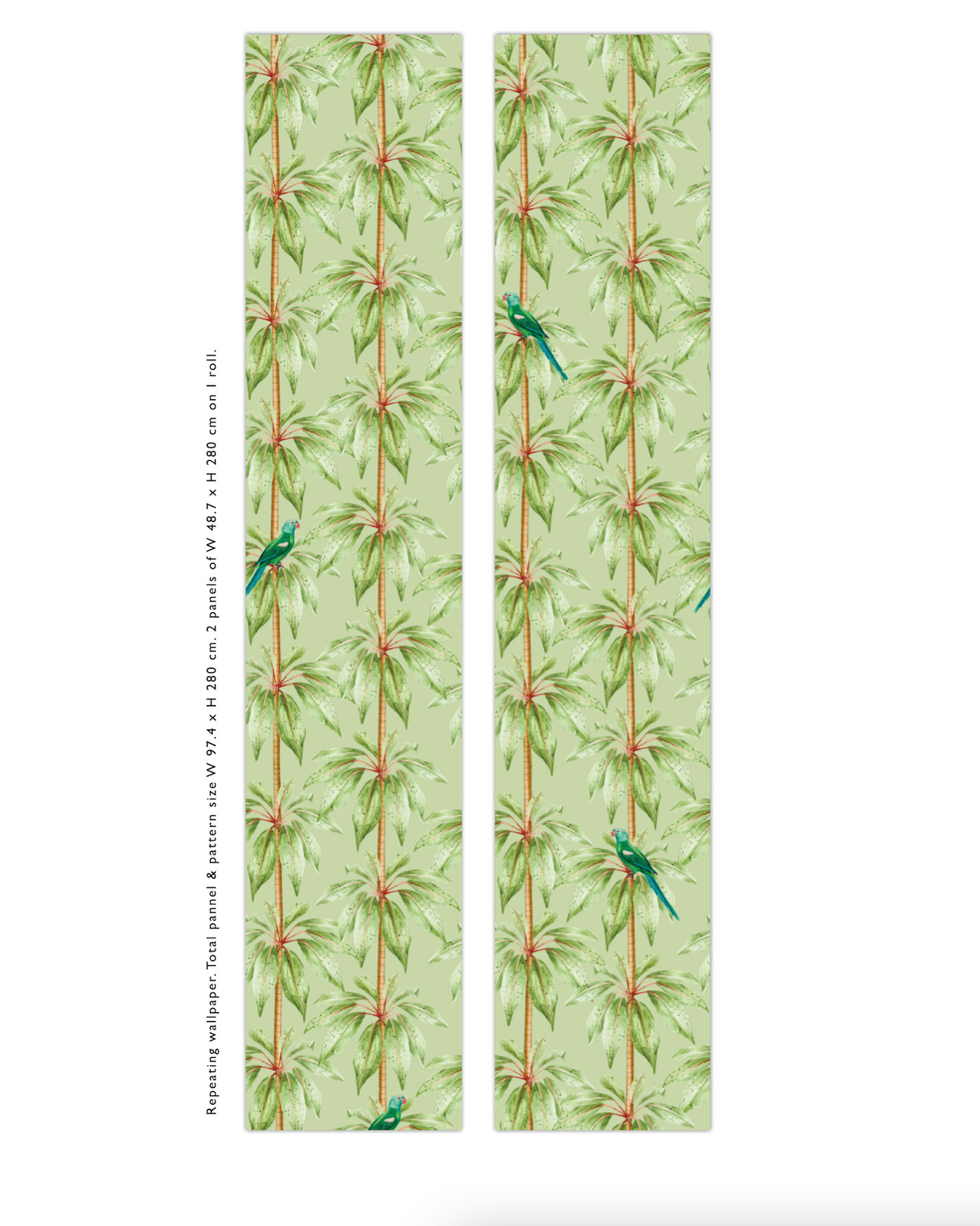 Creative Lab Amsterdam behang rollen Canary Club Green Wallpaper rolls
