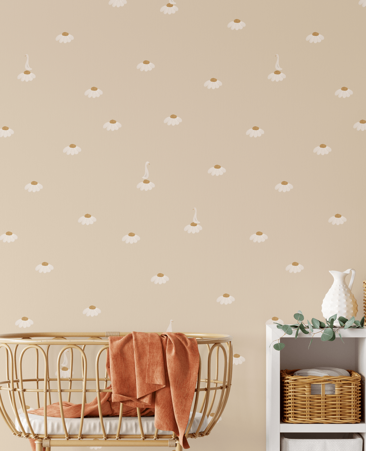 Creative Lab Amsterdam behang Sweet Camomile Soft Almond wallpaper