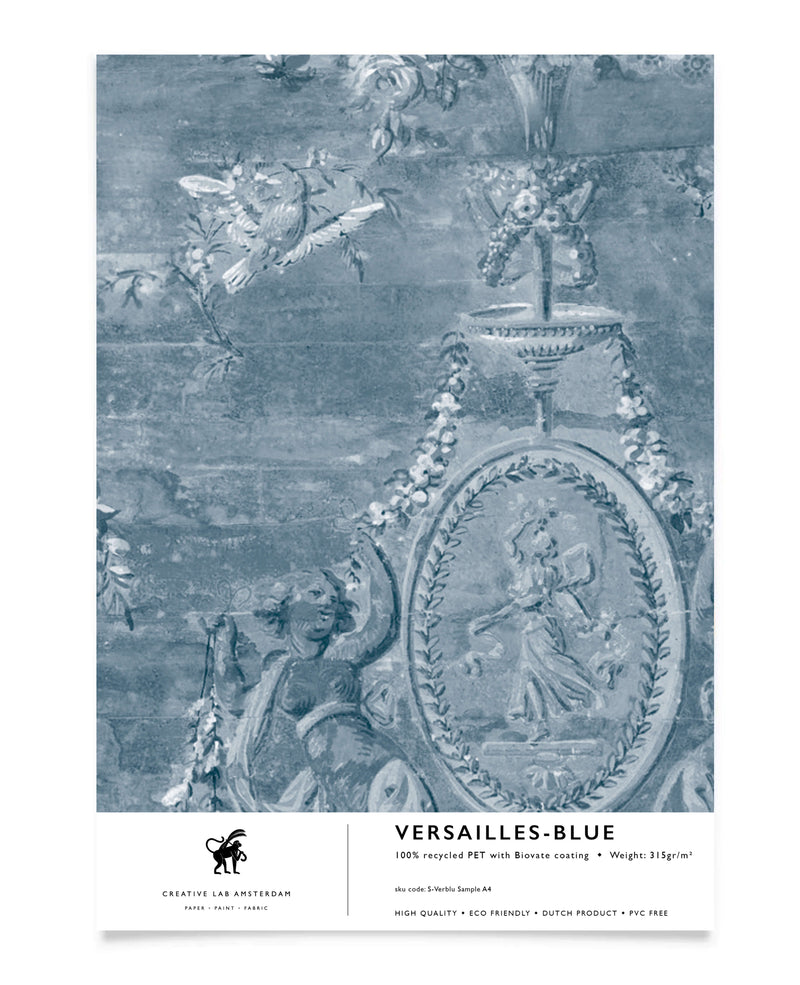 Versailles Blue Behang Sample