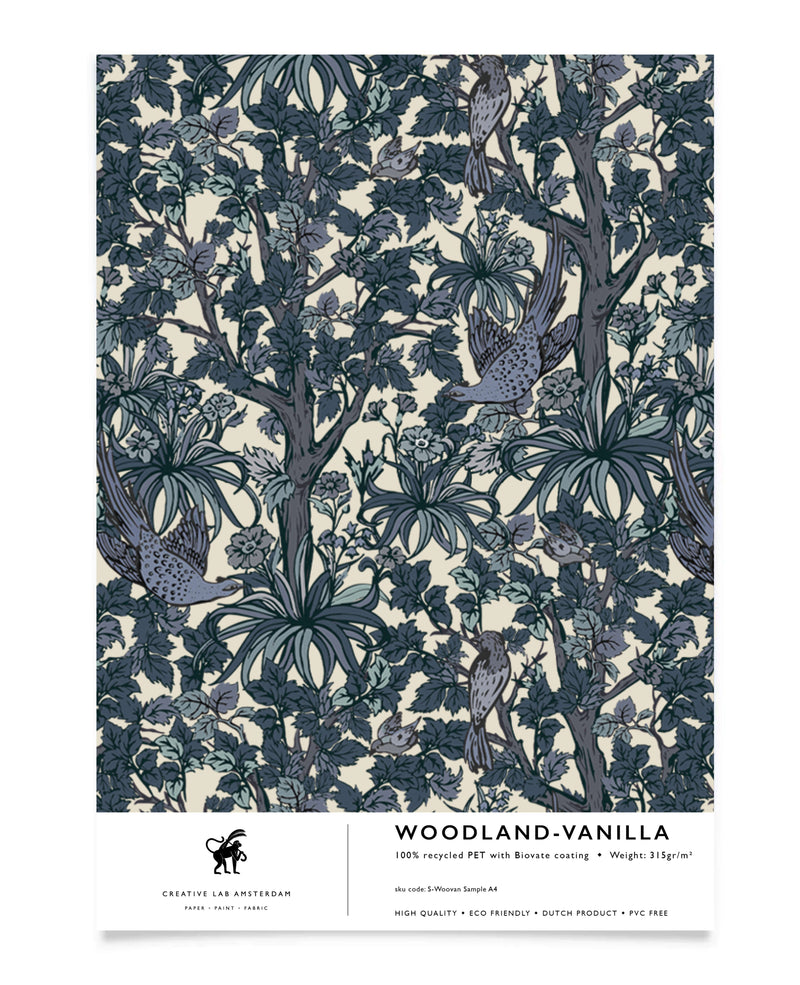 Woodland Vanilla Wallpaper Sample