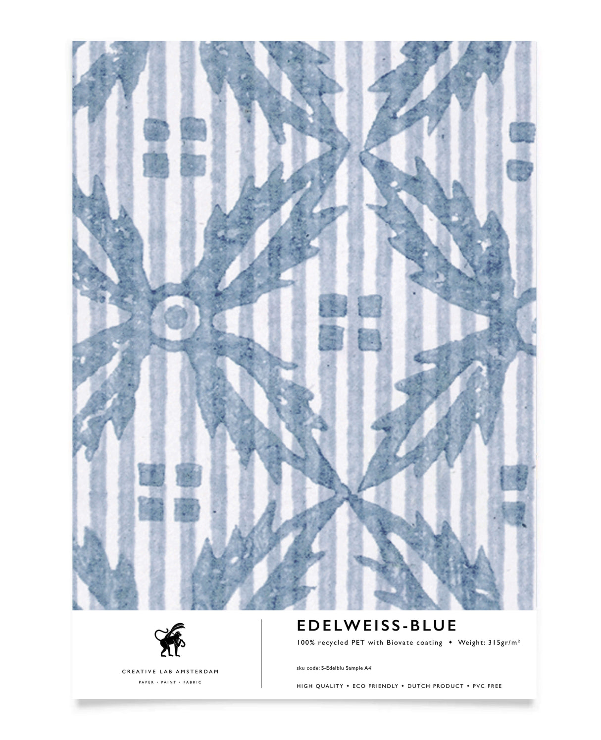 Edelweiss Blue Wallpaper Sample