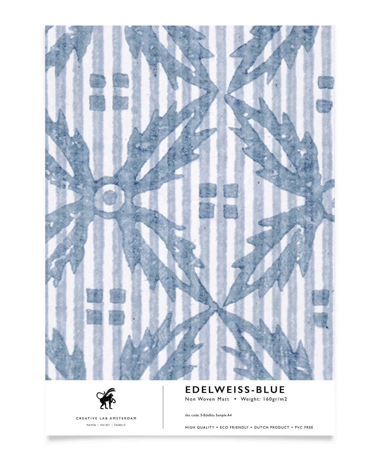 Edelweiss Blue Wallpaper Sample