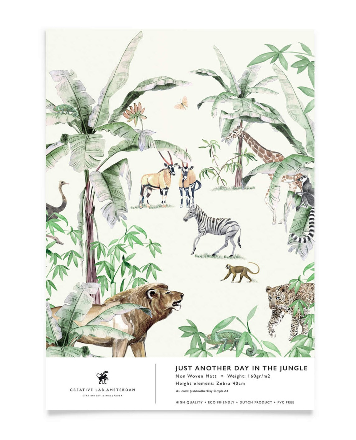 Creative Lab Amsterdam Just Another behang day in the Jungle Wallpaper sample