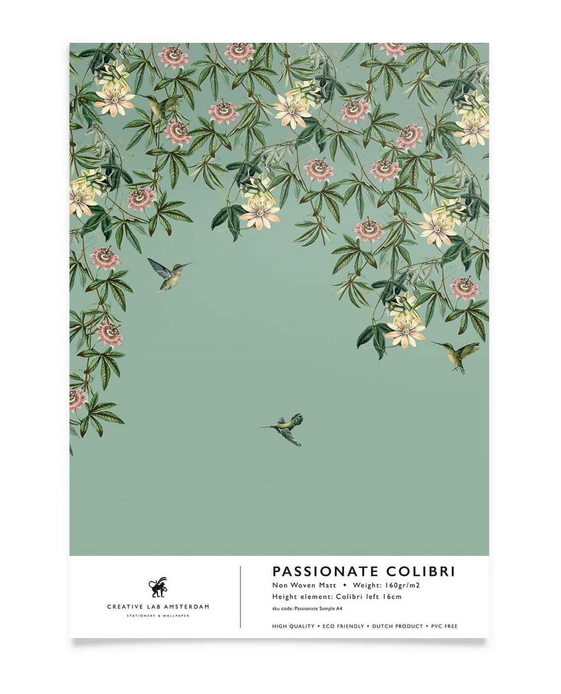 Creative Lab Amsterdam behang Passionate Colibri Wallpaper sample
