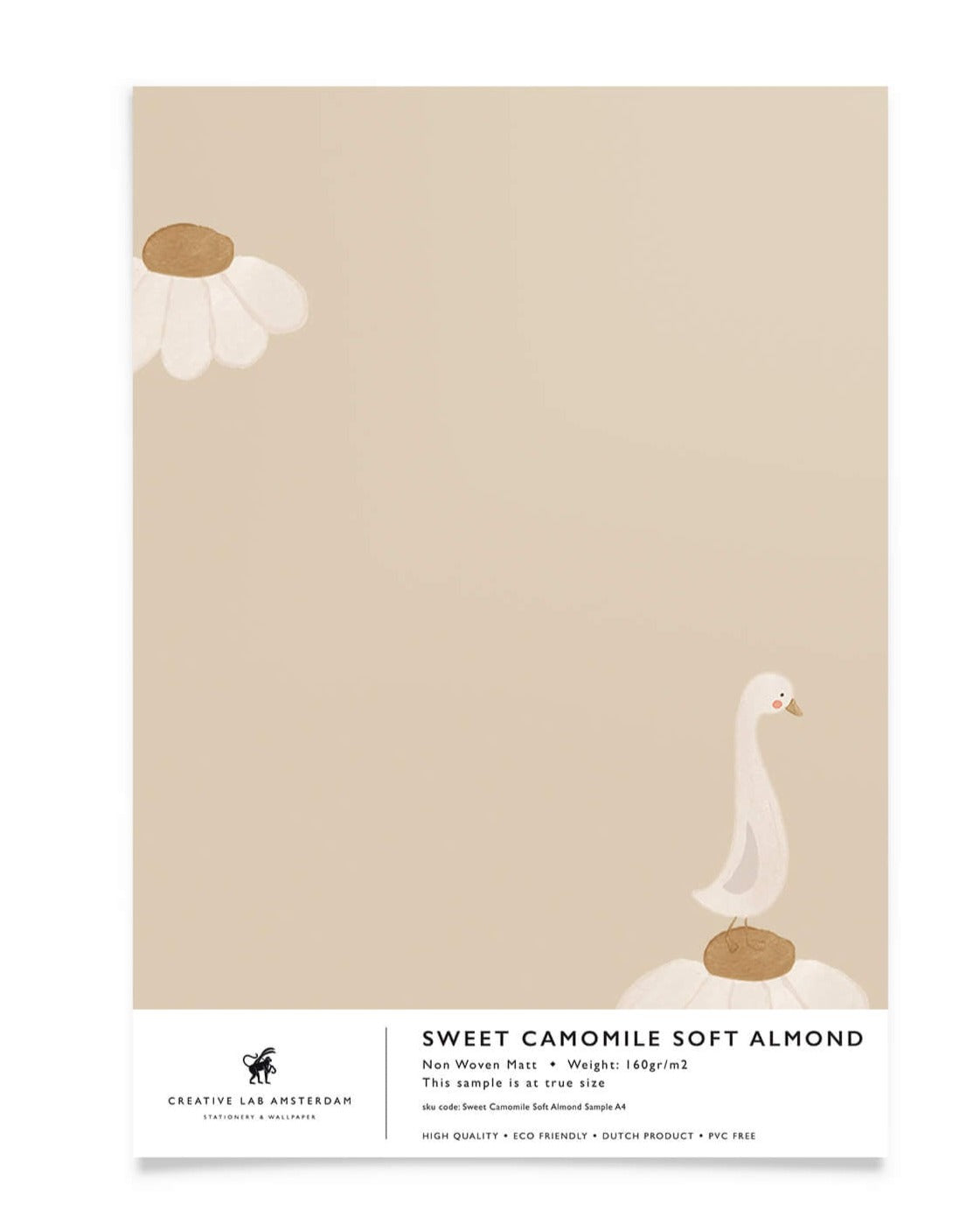Creative Lab Amsterdam behang Sweet Camomile Soft Almond wallpaper