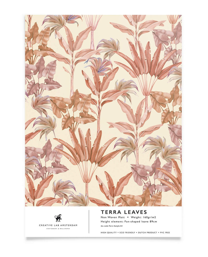 Creative Lab Amsterdam Terra leaves Wallpaper sample