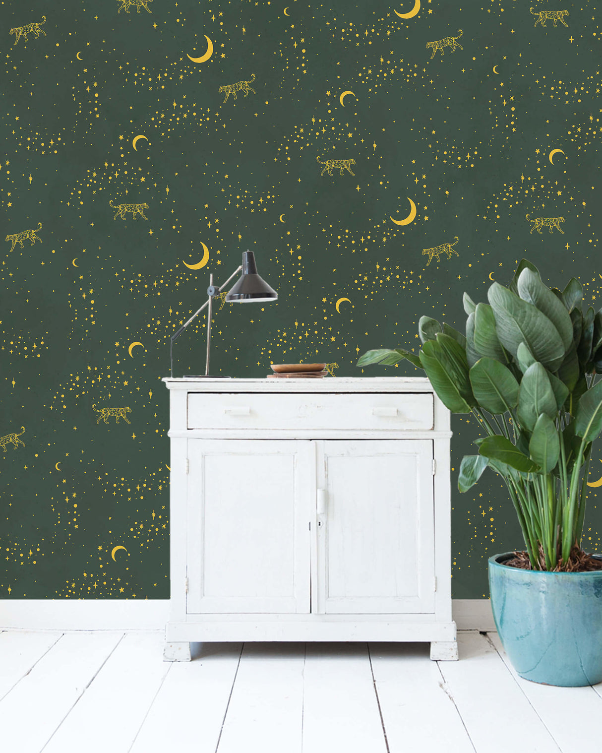 Creative Lab Amsterdam behang Stargazer Wallpaper Gold