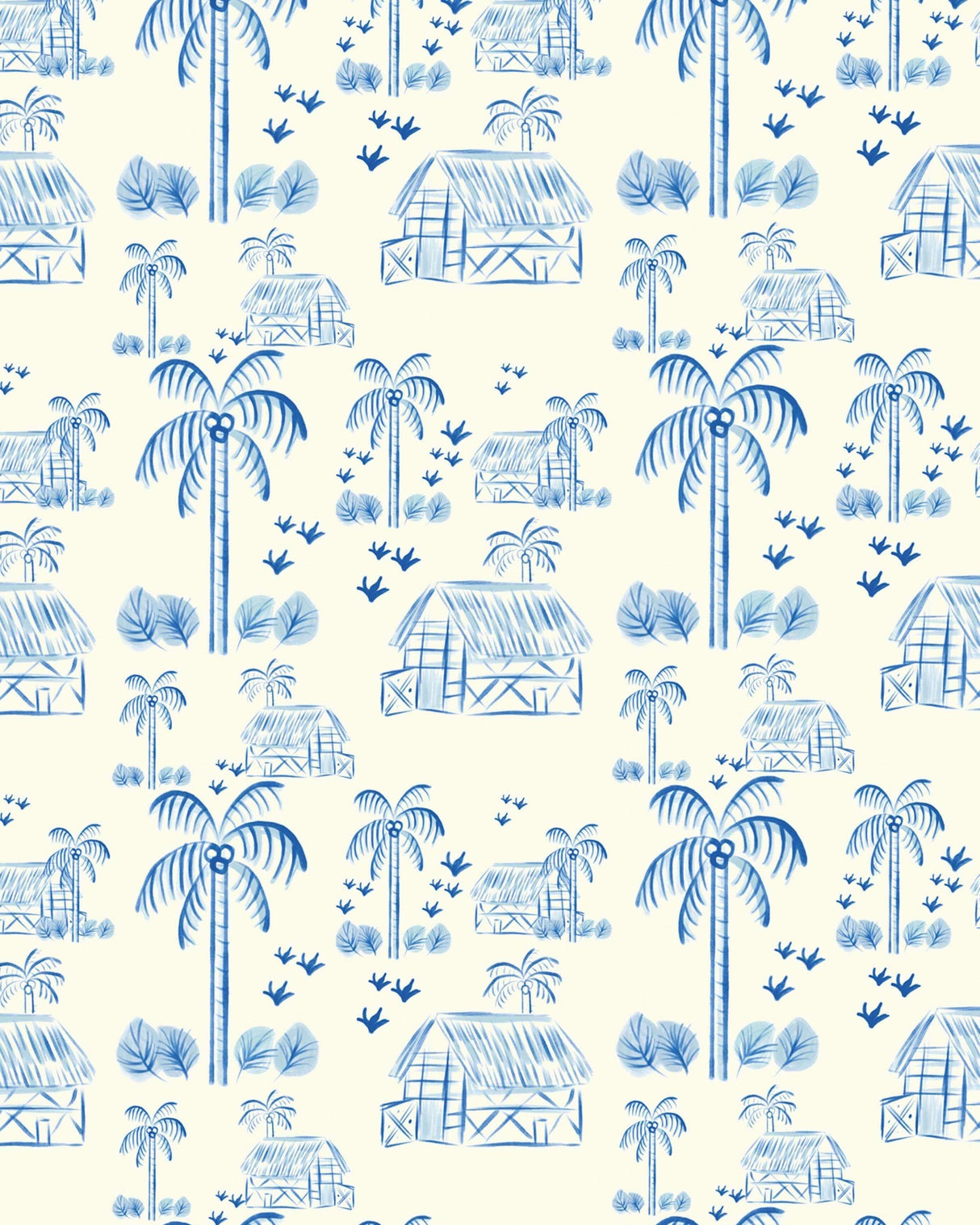 Creative Lab Amsterdam behang Maui Beach Blue Wallpaper