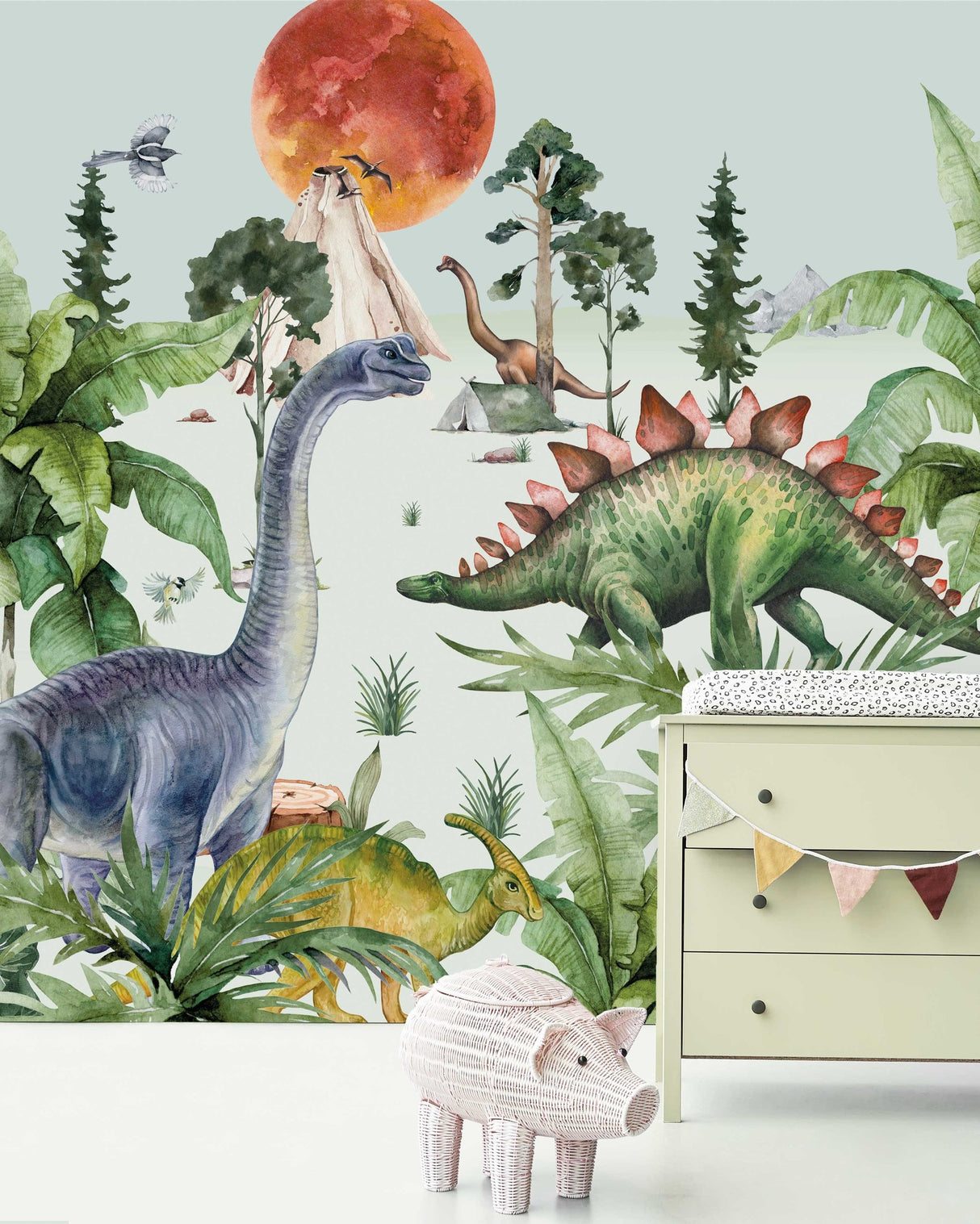 Creative Lab Amsterdam behang Dino By Moonlight Wallpaper