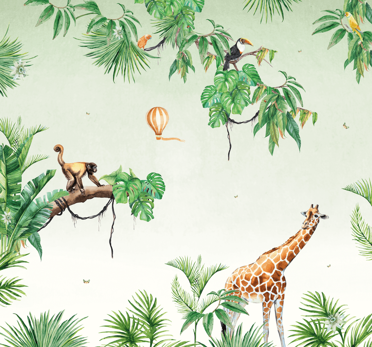 Creative Lab Amsterdam behang Monkey Jungle Wallpaper