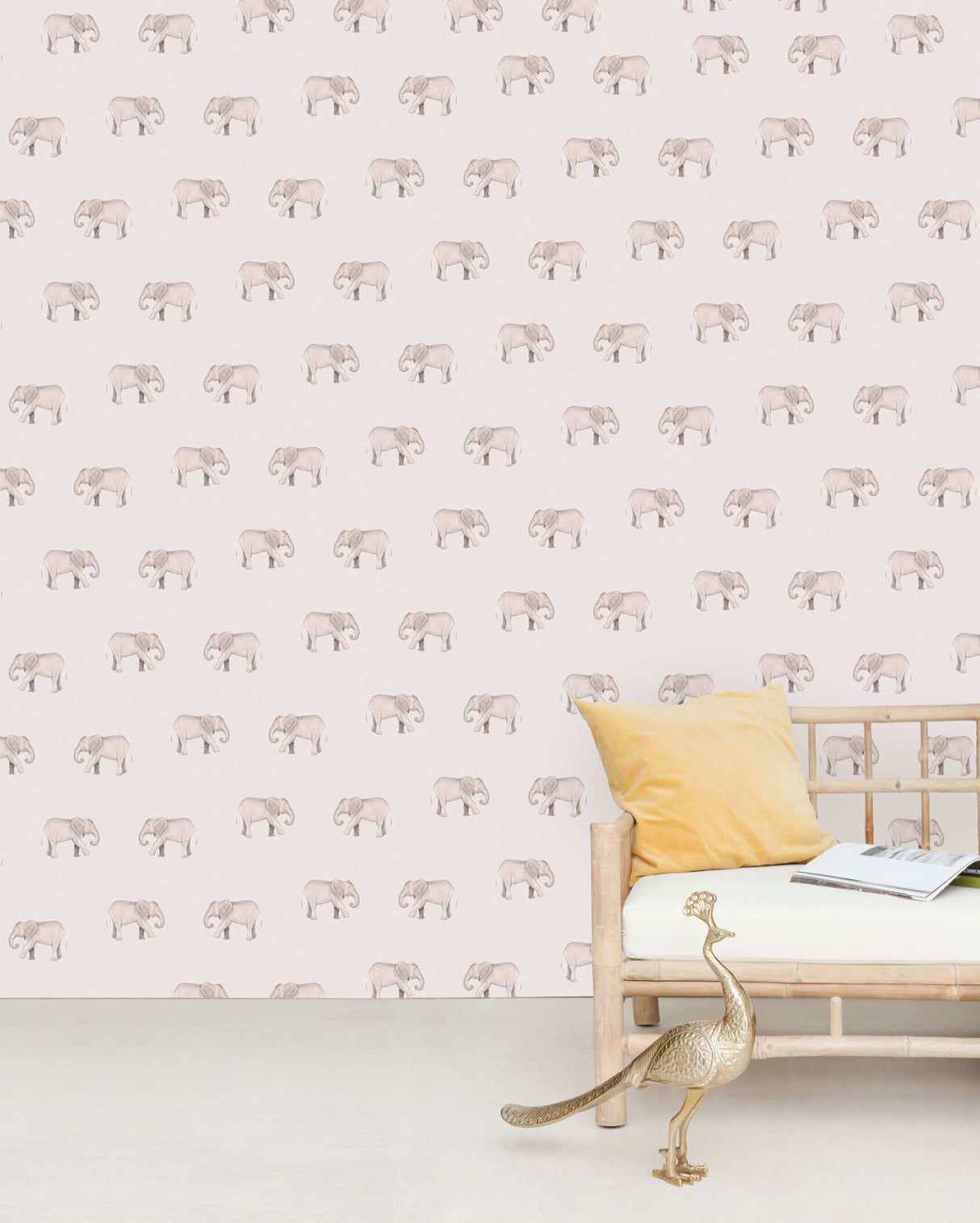 Creative Lab Amsterdam behang Safari Elephant wallpaper