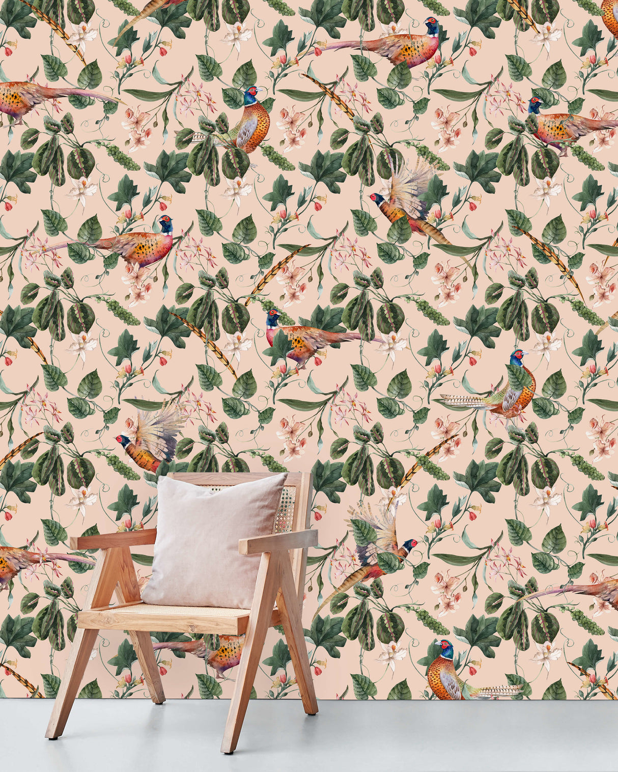 Creative Lab Amsterdam behang Floral Pheasant Wallpaper