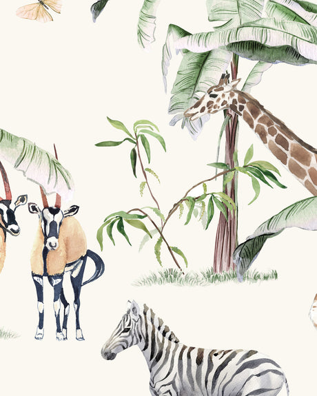 Creative Lab Amsterdam behang Just Another day in the Jungle Wallpaper detail