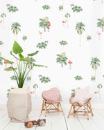 Creative Lab Amsterdam behang Flamingo & Tiger Wallpaper