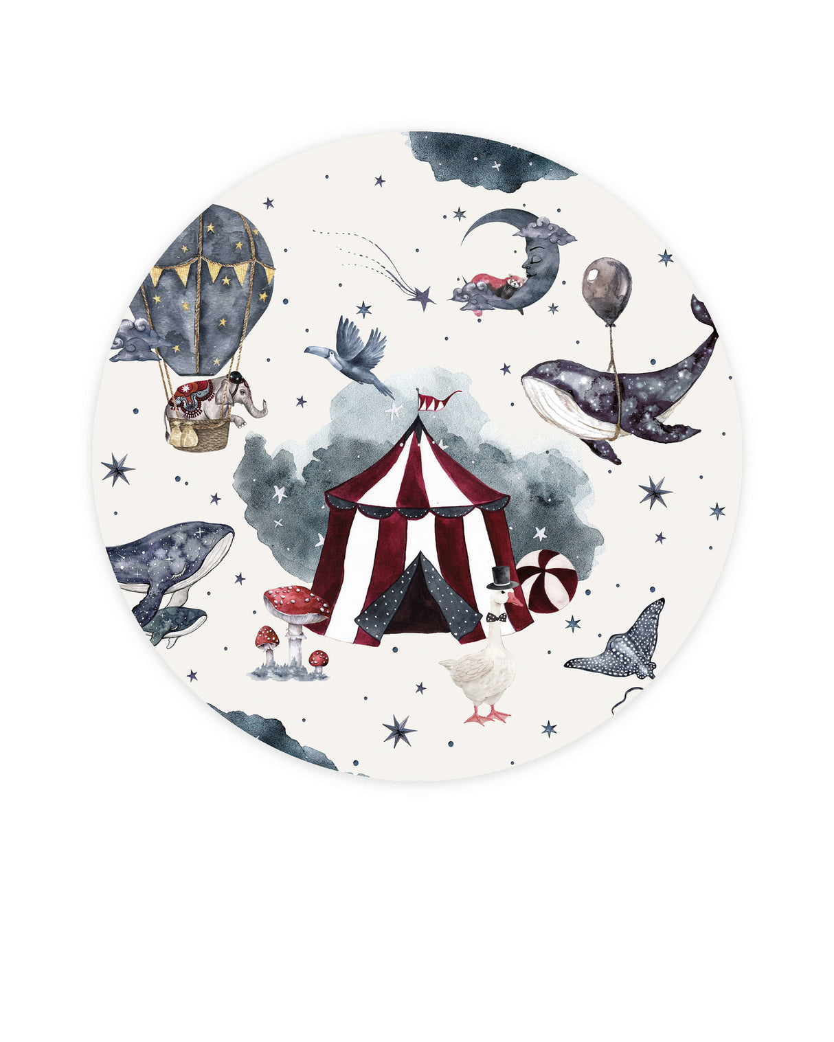 Creative Lab Amsterdam behang cirkel Milky Way Theatre Wallpaper circle