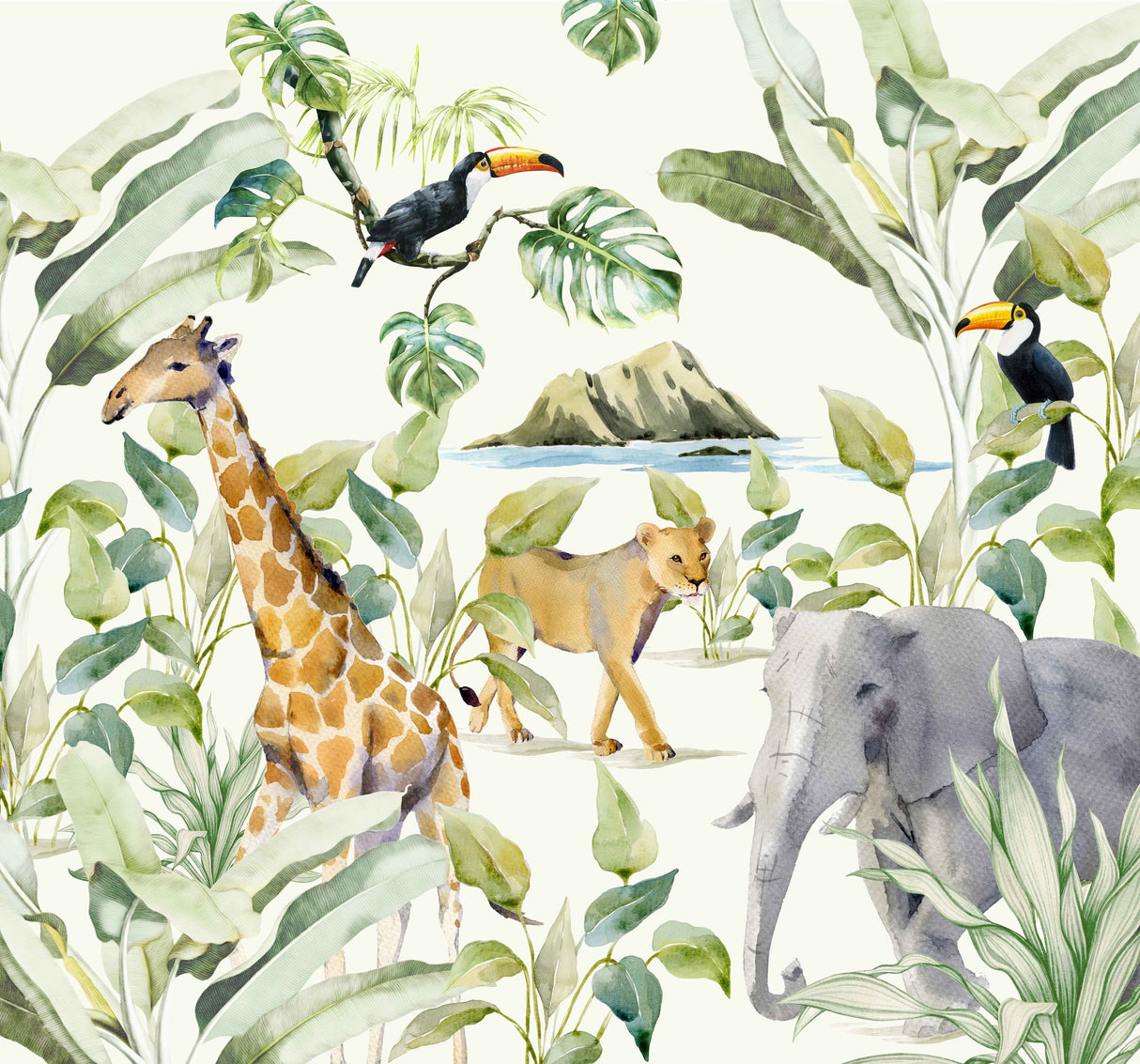 Creative Lab Amsterdam behang On the Island Wallpaper