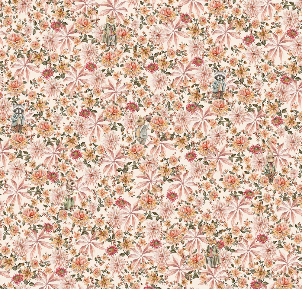 Creative Lab Amsterdam behang Cute mister Flower Wallpaper