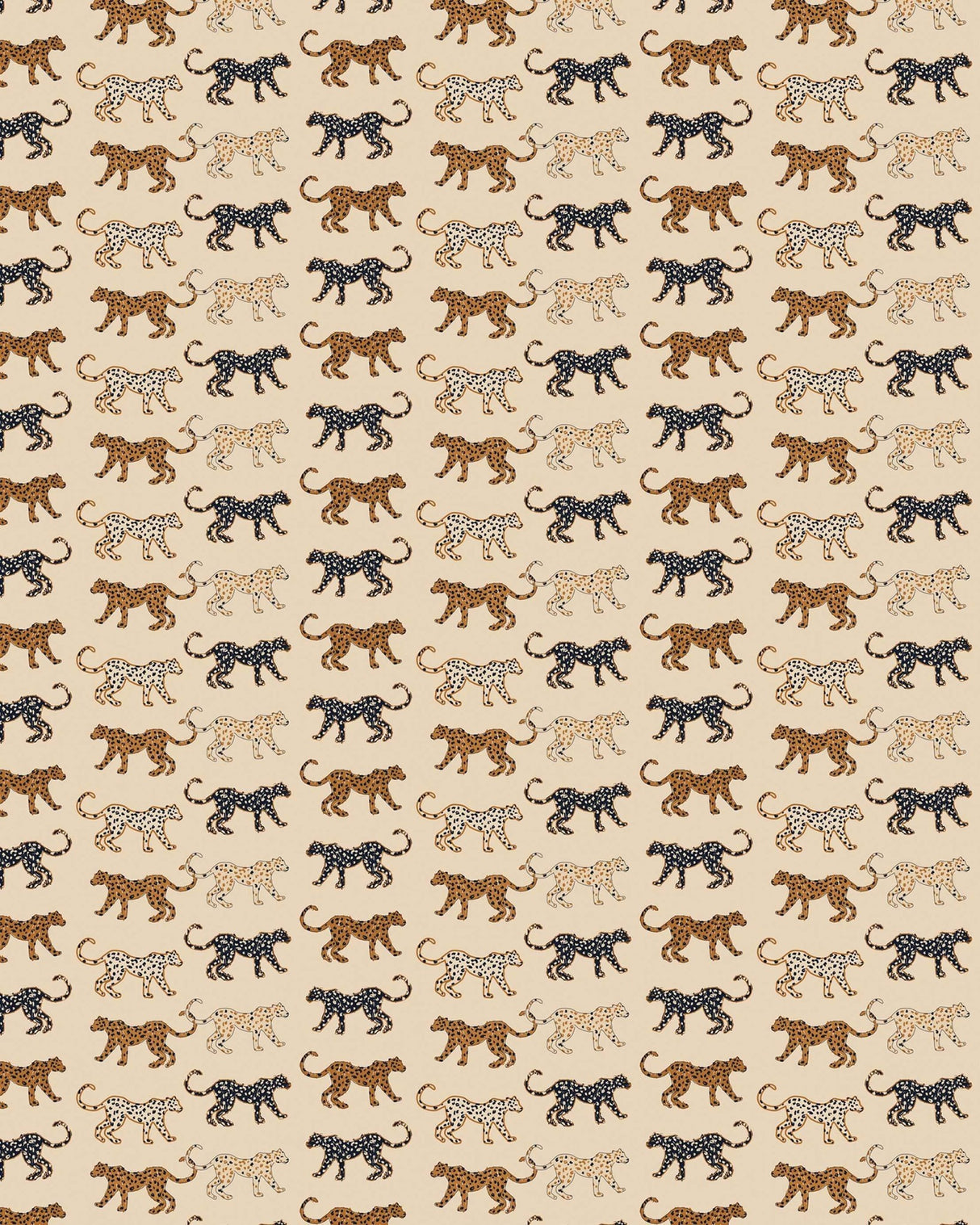 Creative Lab Amsterdam behang Funky Leopards Dark Wallpaper