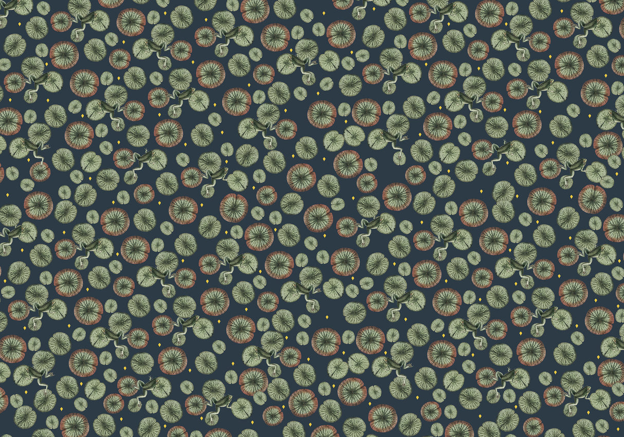 Creative Lab Amsterdam behang Funky Frog Wallpaper Gold