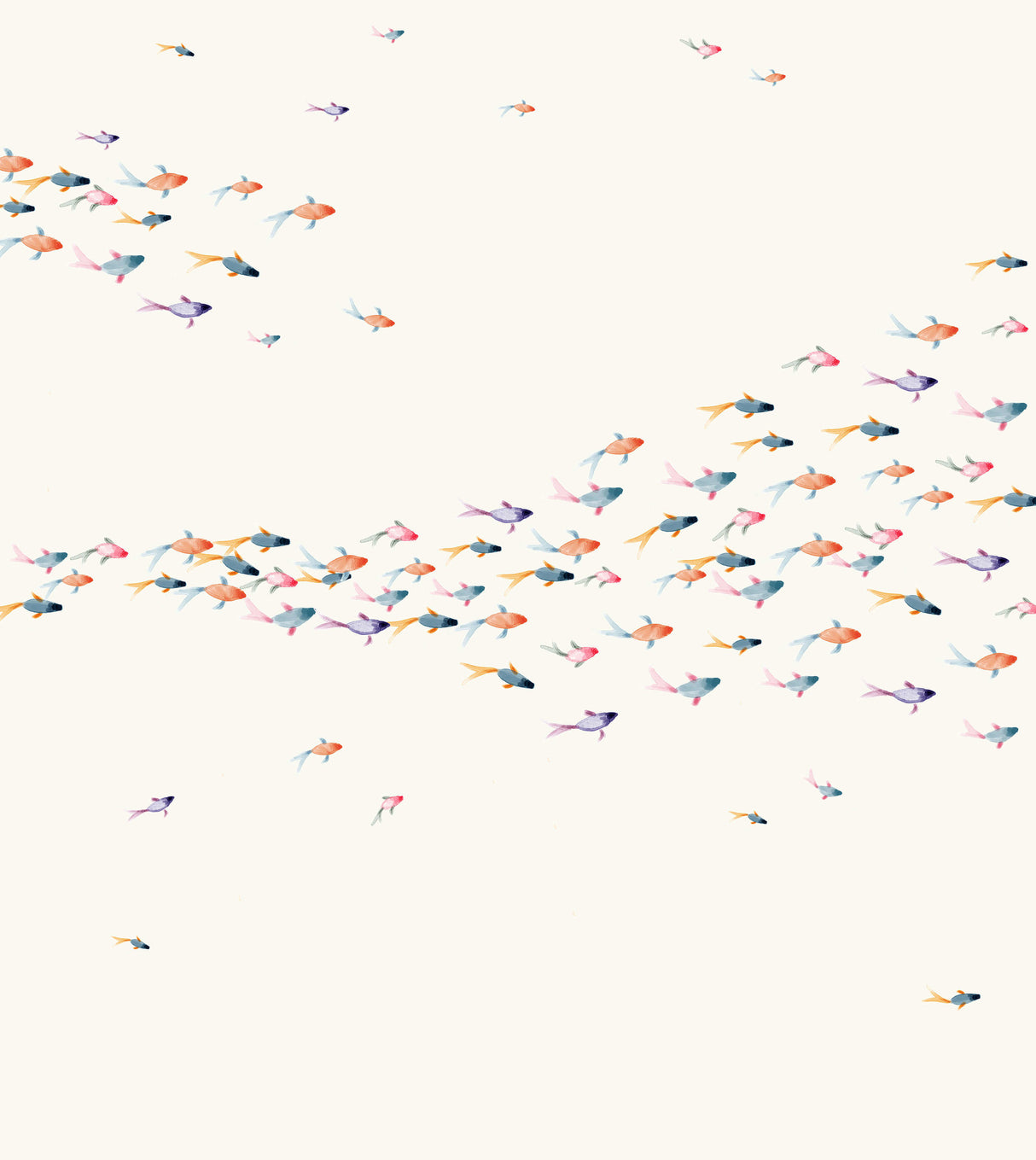 Creative Lab Amsterdam behang School Fish Wallpaper