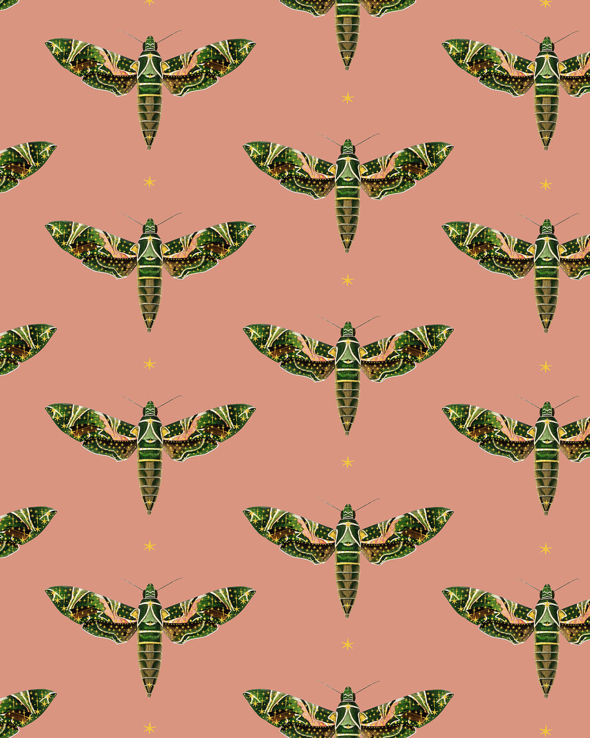 Creative Lab Amsterdam Dusty Pink Wallpaper Gold