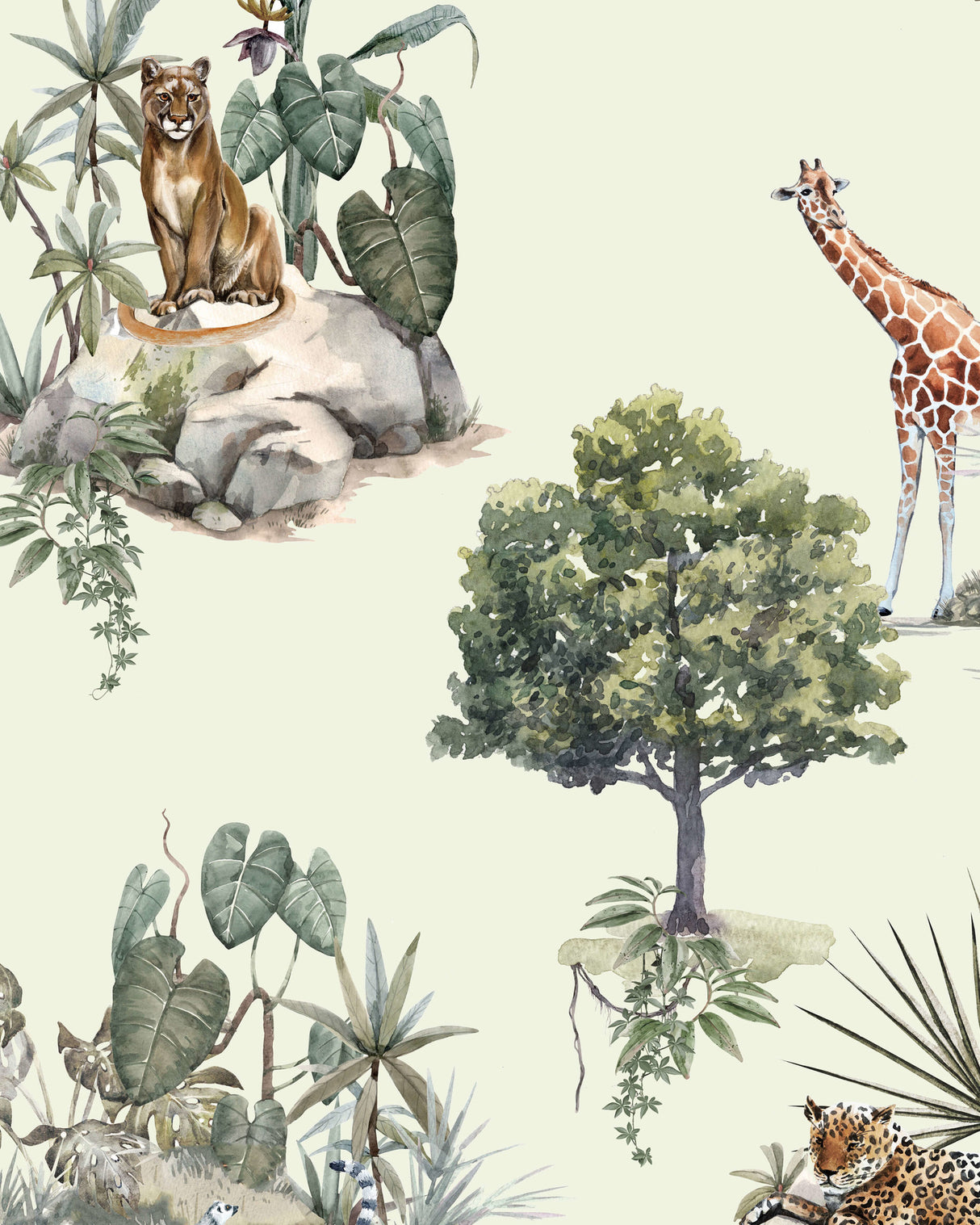 Creative Lab Amsterdam behang Safari Rocks Wallpaper detail