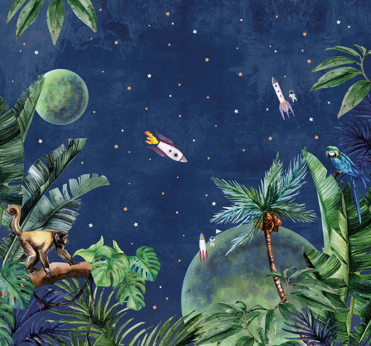 Creative Lab Amsterdam behang From Jungle to Space Wallpaper