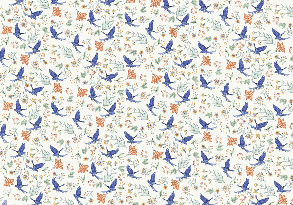 Creative Lab Amsterdam behang Paisley Parrot Wallpaper