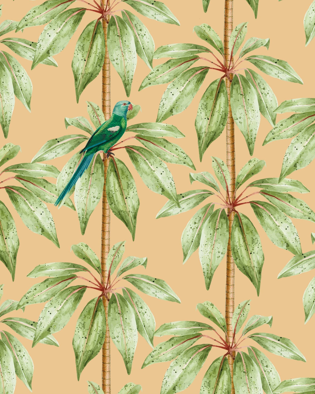 Creative Lab Amsterdam behang Canary Club Orange Wallpaper detail