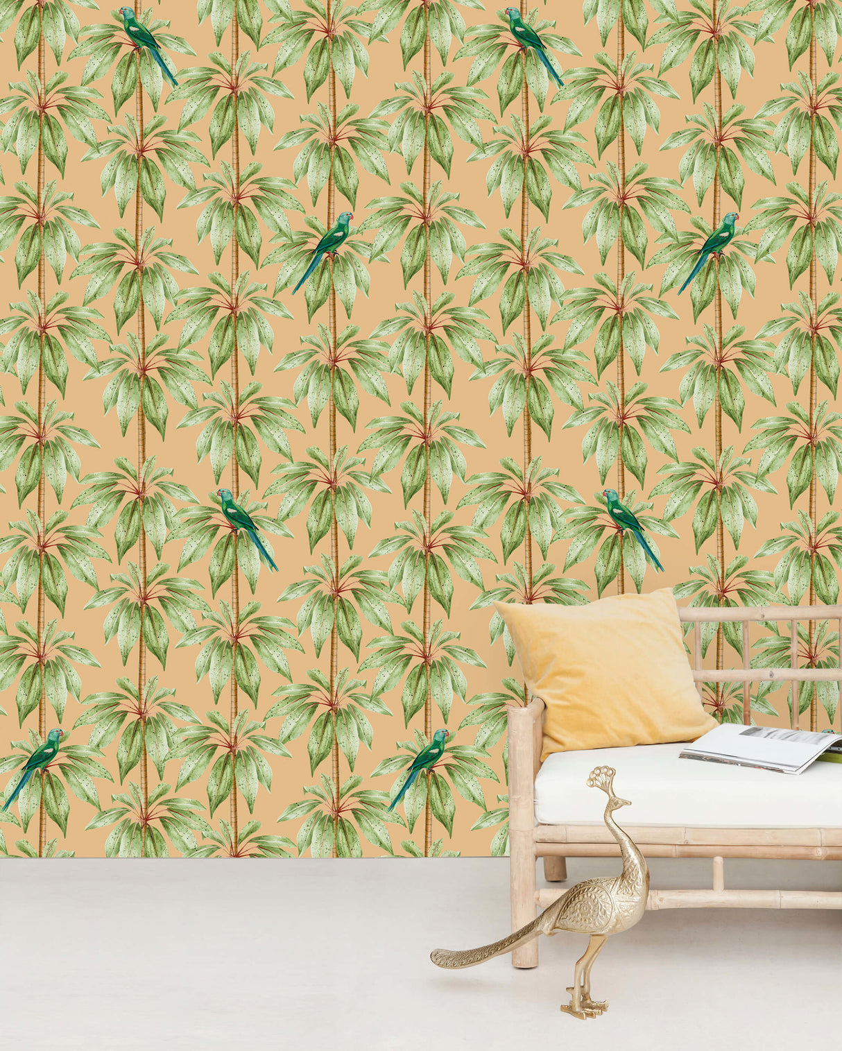 Creative Lab Amsterdam behang Canary Club Orange Wallpaper